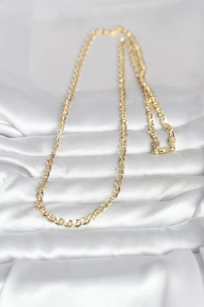 CM  Yassı Oval Zincirli Model 60 cm Kadın Kolye