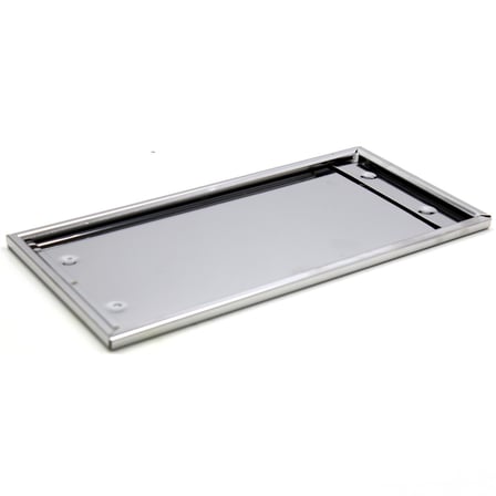 Dikdörtgen Krom Plakalık Araba Plaka Altlığı 30x16cm