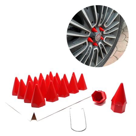 Sivri  Bijon Kapağı Sökme Aparatlı Kırmızı 17mm