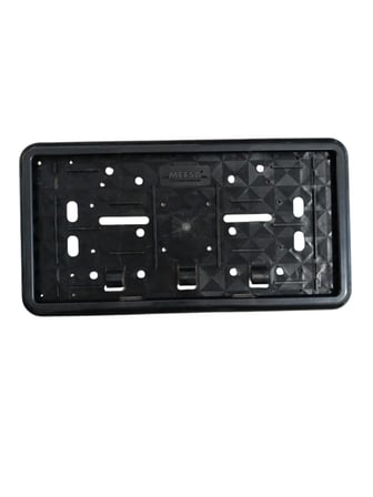 Çerçeveli Dikdörtgen  Plakalık Plaka Altlığı Siyah 32X17cm 1 Adet