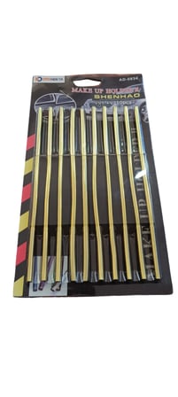 U Tip Geçmeli Havalandırma Nikelaj Şerit Çıta İnce 20cm 10 Parça Gold