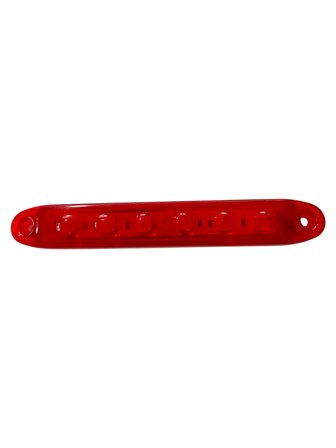 Kırmızı Parmak Led Dorse Lamba 6 Ledli 13.5 cm 12-24V