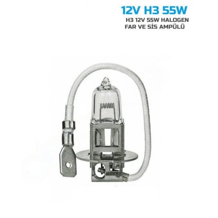 Sentinel H3 Halojen Far Ampülü 12V 55Watt Sarı