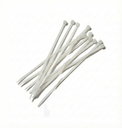 Kablo Bağı Kelepçe Cırt 4,8x400mm 10'lu Beyaz