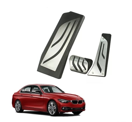 BMW 1 3 5 Serisi F20 F30 F31 F32 F33 F34 F36 Uyumlu M Sport Geçme Otomatik Pedal Seti  Siyah Krom
