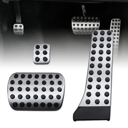 Erdo Ticaret Mercedes W204/W207/W211/W212/W215/W220 Uyumlu Otomatik Pedal Seti (3 Parça) Siyah Krom