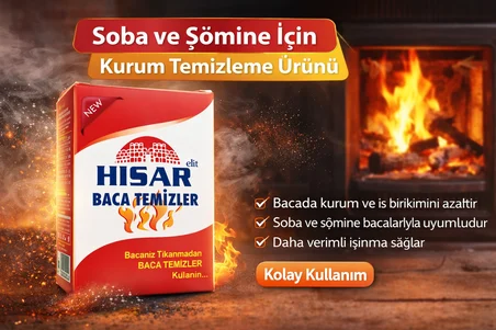 Hisar Elit Baca Temizleyici Soba ve Şömine İçin Kurum Temizleme Ürünü