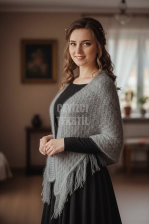 Çeyizlik Şal, Gelin Nişan Bohçası, Simli Şal, Lüks Şal