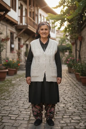 Çeyizlik Yelek, Düğmeli Anne Yeleği, Simli Yelek, Hediyelik Yelek, Gelin Simli Cepli Yelek -