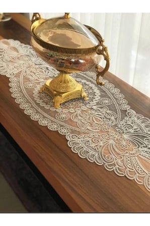 Krem Renk Runner (115x35cm)