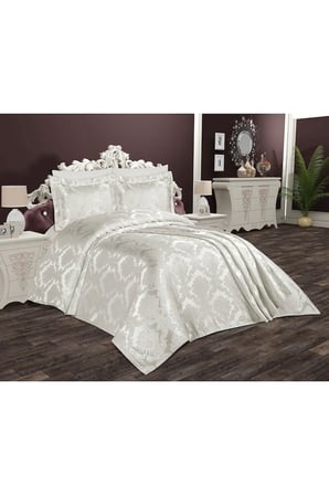 Çift Kişilik Dantelsiz Pike Takımı - 3 PARÇA