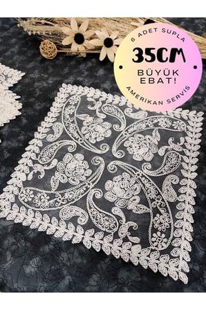 Supla, Amerikan Servis 6lı Supla, 6 Adet Supla, 6lı Tabak Altlığı