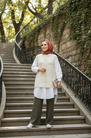 Çeyizlik Simli Robalı Yelek Düğmeli, Uçan Yelek Modeli Çeyizlik Yelek