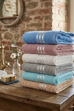 12 ADET Karışık Kadife El Havlusu - 45 x 85 Cm Spa Ve Otel Havlusu