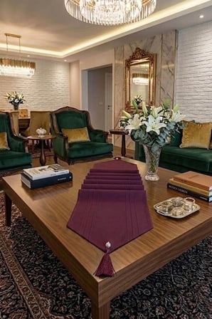 Çizgili Tek Runner, Colber Tek Runner 40x140cm Mürdüm