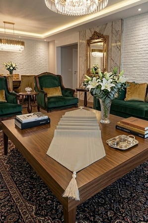 Çizgili Tek Runner, Colber Tek Runner 40x140cm Kahve