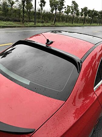 W117 CLA IÇIN UYUMLU  2013-2019 CAM ÜSTÜ SPOILER  - PİANO BLACK 