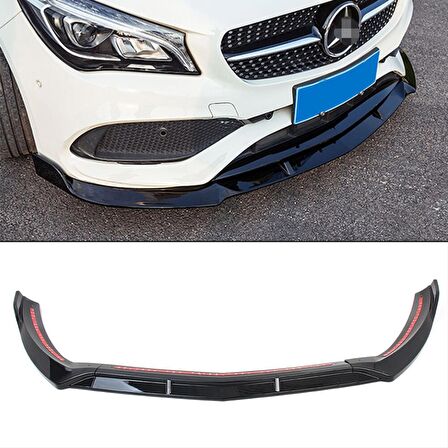 W117 CLA IÇIN UYUMLU CLA (2013-2019)  ÖN LIP   - PIANO BLACK (PARLAK SIYAH)