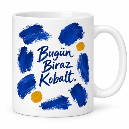 Renk Provası Tasarımlı Porselen Kupa - Model 430