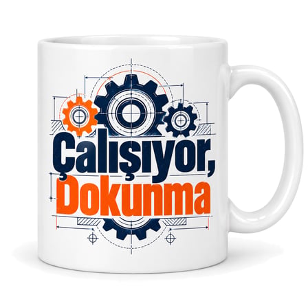 Molası Tasarımlı Porselen Kupa - Model 354