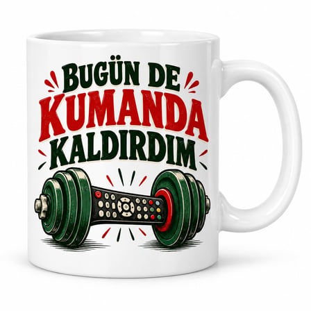 Evde Spor Tasarımlı Porselen Kupa - Model 819