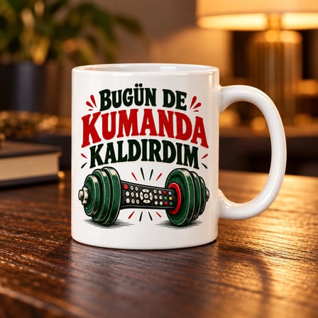 Evde Spor Tasarımlı Porselen Kupa - Model 819