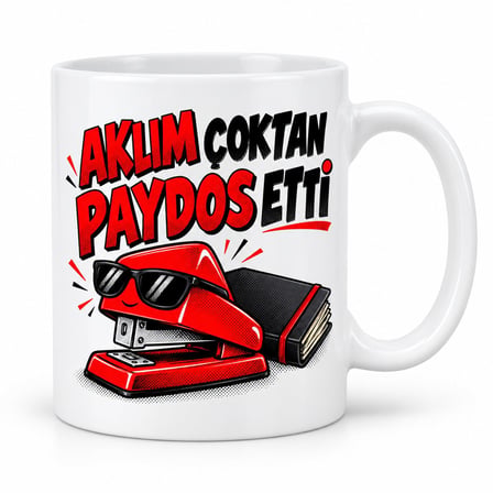 Cuma Fısıltısı Tasarımlı Porselen Kupa - Model 863