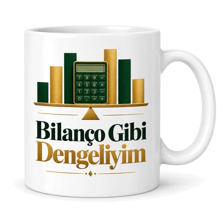 Dengeli Bilanço Tasarımlı Porselen Kupa - Model 355