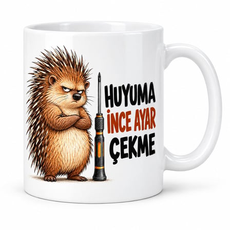 İnce Ayar Tasarımlı Porselen Kupa - Model 815