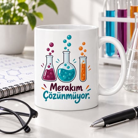 Laboratuvar Arası Tasarımlı Porselen Kupa - Model 435