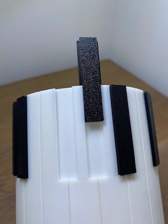Piyano Tuşu Tasarımlı Kalemlik Mini Saksı Masaüstü Düzenleyici Organizer