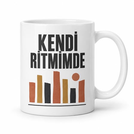 Kendi Ritmimde Yazılı Porselen Kupa - Model 289