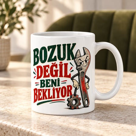 Tamir Ustası Tasarımlı Porselen Kupa - Model 826