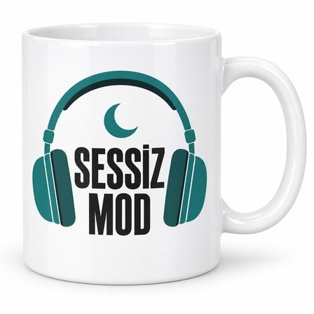 Sessiz Mod Tasarımlı Porselen Kupa - Model 292