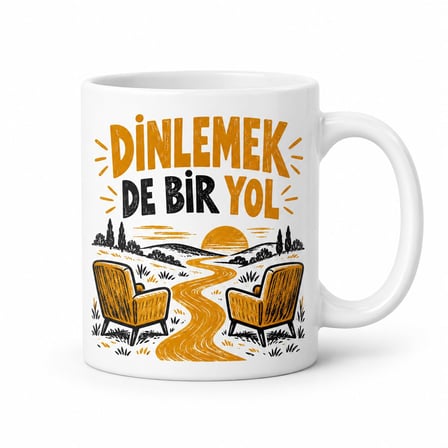 Rehberlik Odası Tasarımlı Porselen Kupa - Model 882