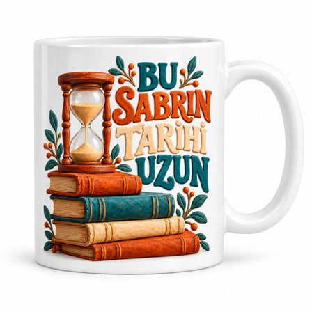 Tarih Öğretmeni Tasarımlı Porselen Kupa - Model 878