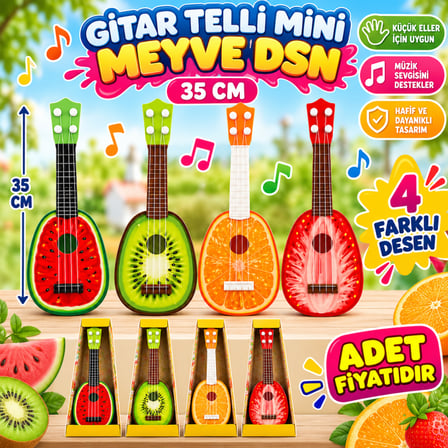 S01081920A Gi̇tar Telli̇ Mi̇ni̇ Meyve Dsn 35Cm 4A-