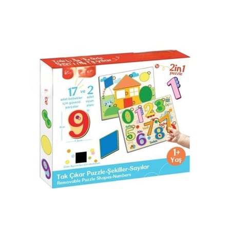 Fp2762 Tak Çikar Puzzle Şeki̇ller Sayilar