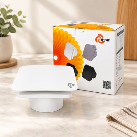 100 Mm Plastik Banyo Tuvalet Aspiratörü 12W