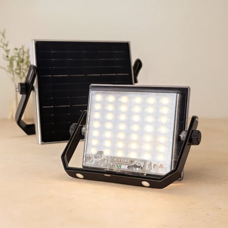100W Güneş Enerjili Led Işık (Solar) - Dış Mekan & Kamp
