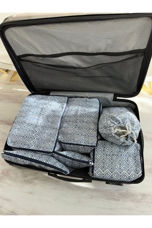 6 Lı Valiz Düzenleyici Bavul Içi Organizer Set Seyahat Hurcu