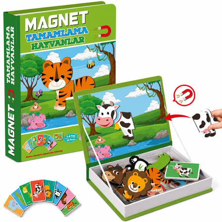 1512 Magnet Tamamlama - Hayvanlar/ +3 Yaş
