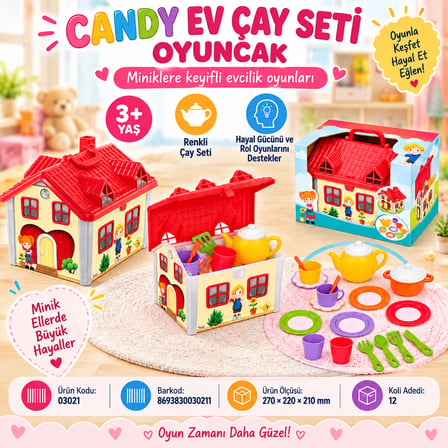 03021 Ev Çay Seti̇ Oyuncak