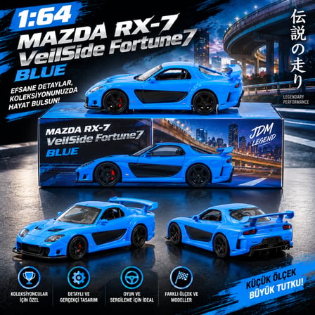 1/64 Mazda Rx-7 Veilside Fortune7 (Adet Fiyatıdır)