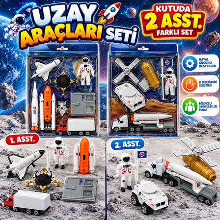 Dmnds077 Kutuda 2 Asst.Uzay Araçlari Seti̇ Oyuncak