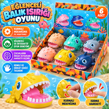 Big085102 Eğlenceli̇ Balik Isiriği Oyunu Stand 6Li 1 Adet Fi̇yatidir.