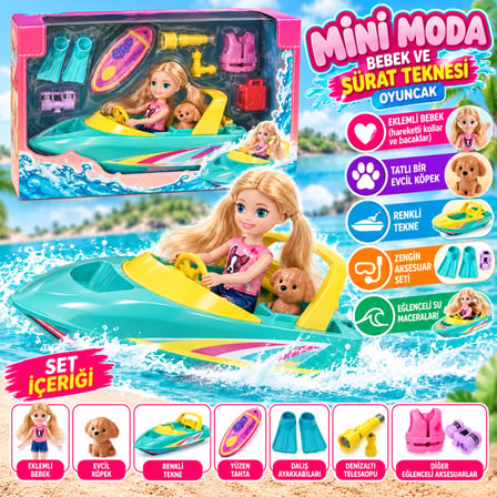 Big90458 Mi̇ni̇ Bebek Sürat Teknesi̇ Oyuncak