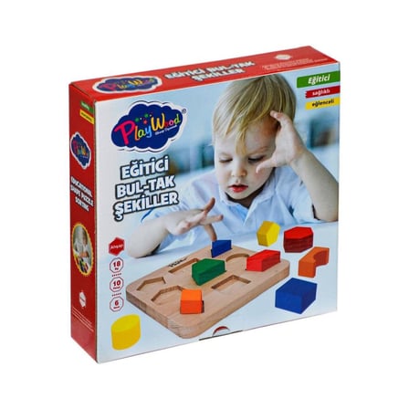 Ony-389 Ahşap Eğitici Bultak Şekiller Playwood
