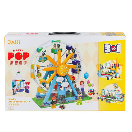 Jk2180 Jaki Sissi'Nin Eğlence Parkı 3In1 Blok Seti -Vagon Life