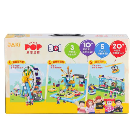 Jk2180 Jaki Sissi'Nin Eğlence Parkı 3In1 Blok Seti -Vagon Life